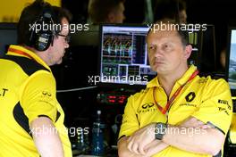 Julien Simon-Chautemps (FRA), Renault Sport F1 Team and Frederic Vasseur (FRA), Renault Sport F1 Team, Racing Director  01.07.2016. Formula 1 World Championship, Rd 9, Austrian Grand Prix, Spielberg, Austria, Practice Day.