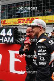 Nico Hulkenberg (GER) Sahara Force India F1 on the grid. 03.07.2016. Formula 1 World Championship, Rd 9, Austrian Grand Prix, Spielberg, Austria, Race Day.