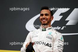 Race winner Lewis Hamilton (GBR) Mercedes AMG F1 celebrates on the podium. 03.07.2016. Formula 1 World Championship, Rd 9, Austrian Grand Prix, Spielberg, Austria, Race Day.