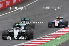 Nico Rosberg (GER) Mercedes AMG F1 W07 Hybrid leads team mate Lewis Hamilton (GBR) Mercedes AMG F1 W07 Hybrid. 03.07.2016. Formula 1 World Championship, Rd 9, Austrian Grand Prix, Spielberg, Austria, Race Day.
