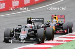 Jenson Button (GBR) McLaren MP4-31. 03.07.2016. Formula 1 World Championship, Rd 9, Austrian Grand Prix, Spielberg, Austria, Race Day.