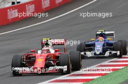 Kimi Raikkonen (FIN) Ferrari SF16-H. 03.07.2016. Formula 1 World Championship, Rd 9, Austrian Grand Prix, Spielberg, Austria, Race Day.