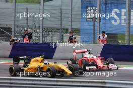 Sebastian Vettel (GER) Ferrari SF16-H retired from the race when his rear tyre exploded. 03.07.2016. Formula 1 World Championship, Rd 9, Austrian Grand Prix, Spielberg, Austria, Race Day.