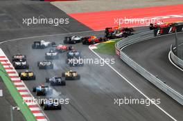 The start of the race. 03.07.2016. Formula 1 World Championship, Rd 9, Austrian Grand Prix, Spielberg, Austria, Race Day.