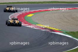 Jolyon Palmer (GBR), Renault Sport F1 Team and Kevin Magnussen (DEN), Renault Sport F1 Team  02.07.2016. Formula 1 World Championship, Rd 9, Austrian Grand Prix, Spielberg, Austria, Qualifying Day.