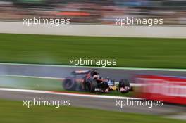 Daniil Kvyat (RUS) Scuderia Toro Rosso STR11 crashed during qualifying. 02.07.2016. Formula 1 World Championship, Rd 9, Austrian Grand Prix, Spielberg, Austria, Qualifying Day.