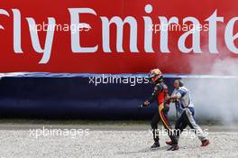 Daniil Kvyat (RUS) Scuderia Toro Rosso crashed in qualifying. 02.07.2016. Formula 1 World Championship, Rd 9, Austrian Grand Prix, Spielberg, Austria, Qualifying Day.