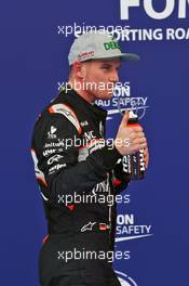 Nico Hulkenberg (GER) Sahara Force India F1 celebrates his third position in qualifying parc ferme. 02.07.2016. Formula 1 World Championship, Rd 9, Austrian Grand Prix, Spielberg, Austria, Qualifying Day.