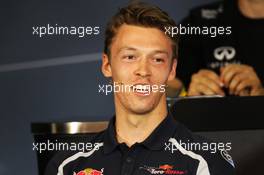 Daniil Kvyat (RUS) Scuderia Toro Rosso in the FIA Press Conference. 30.06.2016. Formula 1 World Championship, Rd 9, Austrian Grand Prix, Spielberg, Austria, Preparation Day.