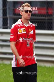 Sebastian Vettel (GER) Ferrari walks the circuit. 30.06.2016. Formula 1 World Championship, Rd 9, Austrian Grand Prix, Spielberg, Austria, Preparation Day.
