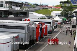 The paddock. 30.06.2016. Formula 1 World Championship, Rd 9, Austrian Grand Prix, Spielberg, Austria, Preparation Day.