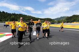 Esteban Ocon (FRA), Third Driver, Renault Sport F1 Team and Kevin Magnussen (DEN), Renault Sport F1 Team  30.06.2016. Formula 1 World Championship, Rd 9, Austrian Grand Prix, Spielberg, Austria, Preparation Day.