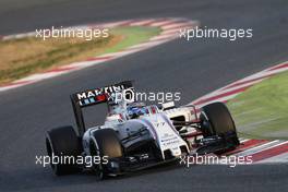 Valtteri Bottas (FIN) Williams FW38. 22.02.2016. Formula One Testing, Day One, Barcelona, Spain. Monday.