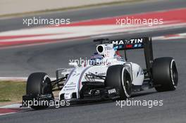 Valtteri Bottas (FIN) Williams FW38. 22.02.2016. Formula One Testing, Day One, Barcelona, Spain. Monday.