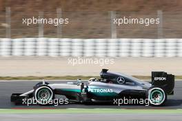 Lewis Hamilton (GBR) Mercedes AMG F1 W07 Hybrid. 22.02.2016. Formula One Testing, Day One, Barcelona, Spain. Monday.