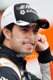 Sergio Perez (MEX) Sahara Force India F1. 22.02.2016. Formula One Testing, Day One, Barcelona, Spain. Monday.