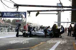 Valtteri Bottas (FIN) Williams FW38. 22.02.2016. Formula One Testing, Day One, Barcelona, Spain. Monday.
