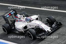 Valtteri Bottas (FIN) Williams FW38. 22.02.2016. Formula One Testing, Day One, Barcelona, Spain. Monday.