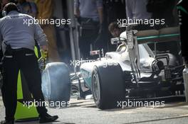 Lewis Hamilton (GBR) Mercedes AMG F1 W07 Hybrid. 22.02.2016. Formula One Testing, Day One, Barcelona, Spain. Monday.