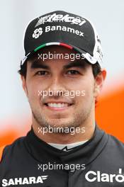 Sergio Perez (MEX) Sahara Force India F1. 22.02.2016. Formula One Testing, Day One, Barcelona, Spain. Monday.