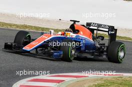Pascal Wehrlein (GER) Manor Racing MRT05. 22.02.2016. Formula One Testing, Day One, Barcelona, Spain. Monday.
