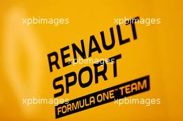 Renault Sport F1 Team logo. 22.02.2016. Formula One Testing, Day One, Barcelona, Spain. Monday.
