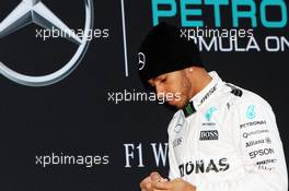 Lewis Hamilton (GBR) Mercedes AMG F1. 22.02.2016. Formula One Testing, Day One, Barcelona, Spain. Monday.