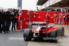 Sebastian Vettel (GER)  Ferrari SF16-H running sensor equipment. 22.02.2016. Formula One Testing, Day One, Barcelona, Spain. Monday.