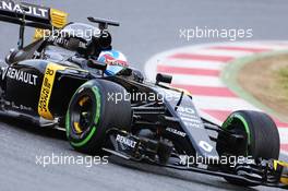 Jolyon Palmer (GBR) Renault Sport F1 Team R16 . 22.02.2016. Formula One Testing, Day One, Barcelona, Spain. Monday.