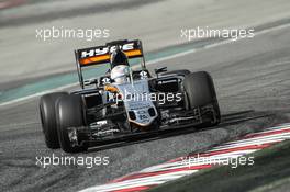 Alfonso Celis Jr (MEX) Sahara Force India F1 VJM09 Development Driver. 22.02.2016. Formula One Testing, Day One, Barcelona, Spain. Monday.