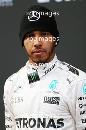 Lewis Hamilton (GBR) Mercedes AMG F1. 22.02.2016. Formula One Testing, Day One, Barcelona, Spain. Monday.