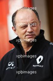 Frederic Vasseur (FRA) Renault Sport F1 Team Racing Director. 22.02.2016. Formula One Testing, Day One, Barcelona, Spain. Monday.