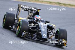 Jolyon Palmer (GBR) Renault Sport F1 Team R16 . 22.02.2016. Formula One Testing, Day One, Barcelona, Spain. Monday.