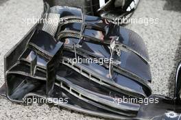 McLaren MP4-31 front wing detail. 22.02.2016. Formula One Testing, Day One, Barcelona, Spain. Monday.