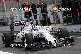 Valtteri Bottas (FIN) Williams FW38. 22.02.2016. Formula One Testing, Day One, Barcelona, Spain. Monday.