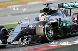 Lewis Hamilton (GBR) Mercedes AMG F1 W07 Hybrid. 25.02.2016. Formula One Testing, Day Four, Barcelona, Spain. Thursday.