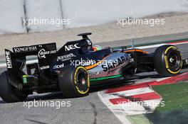 Alfonso Celis Jr (MEX) Sahara Force India F1 VJM09 Development Driver. 25.02.2016. Formula One Testing, Day Four, Barcelona, Spain. Thursday.