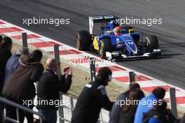 Felipe Nasr (BRA) Sauber C34. 25.02.2016. Formula One Testing, Day Four, Barcelona, Spain. Thursday.