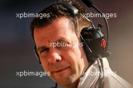 Peter Crolla (GBR) Haas F1 TeamRace Team Coordinator. 25.02.2016. Formula One Testing, Day Four, Barcelona, Spain. Thursday.