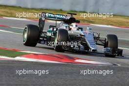 Lewis Hamilton (GBR) Mercedes AMG F1 W07 Hybrid. 25.02.2016. Formula One Testing, Day Four, Barcelona, Spain. Thursday.