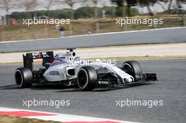 Valtteri Bottas (FIN) Williams FW38. 23.02.2016. Formula One Testing, Day Two, Barcelona, Spain. Tuesday.