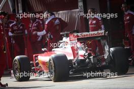 Sebastian Vettel (GER) Ferrari SF16-H. 23.02.2016. Formula One Testing, Day Two, Barcelona, Spain. Tuesday.