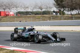 Nico Rosberg (GER) Mercedes AMG F1 W07 Hybrid. 23.02.2016. Formula One Testing, Day Two, Barcelona, Spain. Tuesday.