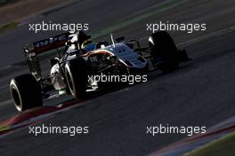 Sergio Perez (MEX), Sahara Force India  23.02.2016. Formula One Testing, Day Two, Barcelona, Spain. Tuesday.