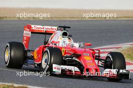 Sebastian Vettel (GER)  Ferrari SF16-H. 23.02.2016. Formula One Testing, Day Two, Barcelona, Spain. Tuesday.