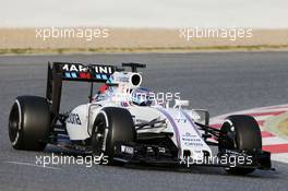 Valtteri Bottas (FIN) Williams FW38. 23.02.2016. Formula One Testing, Day Two, Barcelona, Spain. Tuesday.