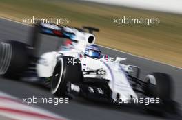 Valtteri Bottas (FIN) Williams FW38. 23.02.2016. Formula One Testing, Day Two, Barcelona, Spain. Tuesday.