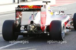 Daniel Ricciardo (AUS) Red Bull Racing RB12 rear diffuser detail. 23.02.2016. Formula One Testing, Day Two, Barcelona, Spain. Tuesday.