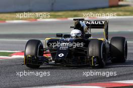 Kevin Magnussen (DEN) Renault Sport F1 Team RS16. 24.02.2016. Formula One Testing, Day Three, Barcelona, Spain. Wednesday.