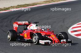 Kimi Raikkonen (FIN) Ferrari SF16-H. 24.02.2016. Formula One Testing, Day Three, Barcelona, Spain. Wednesday.
